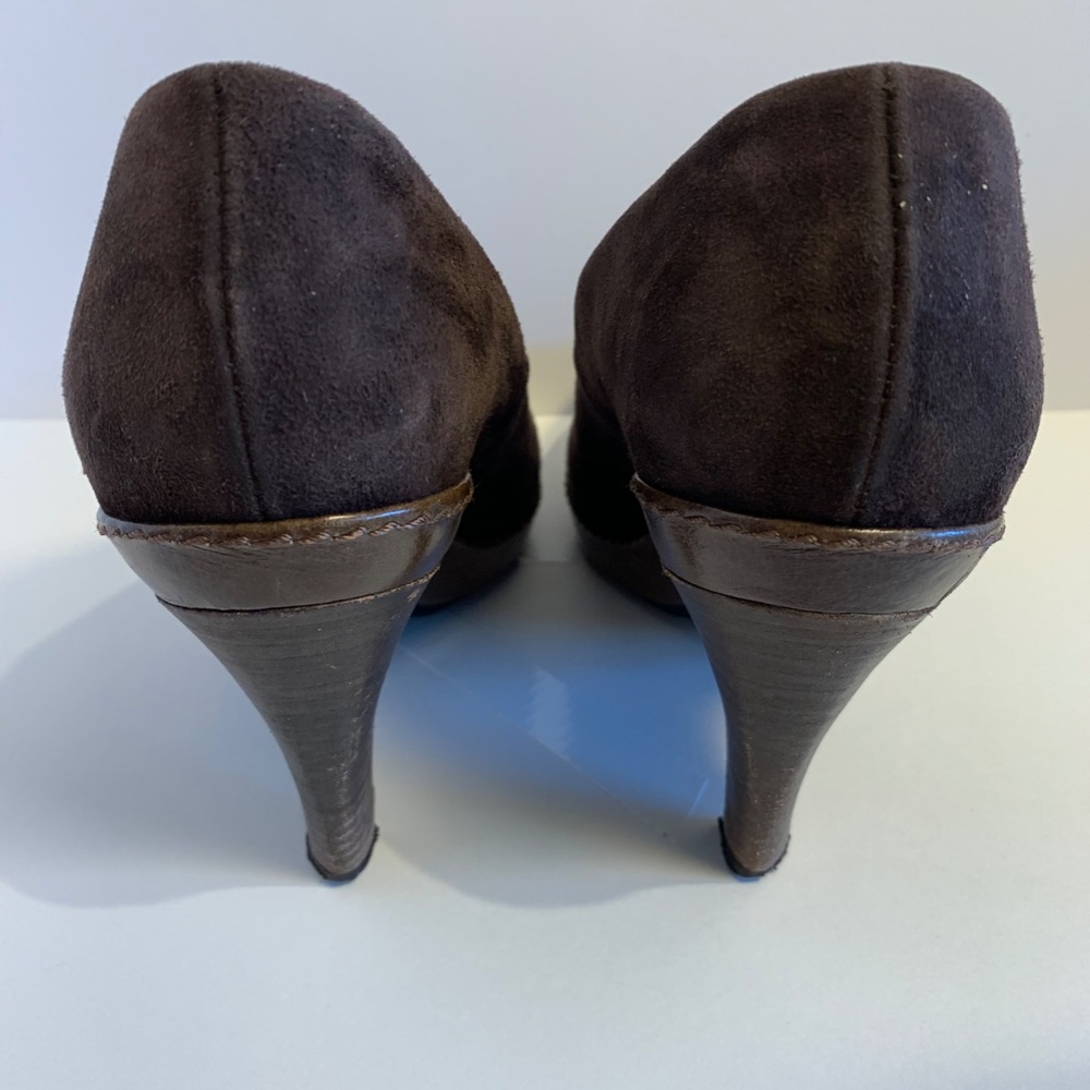 Keyte Brown Suede Platform Pumps - image 5